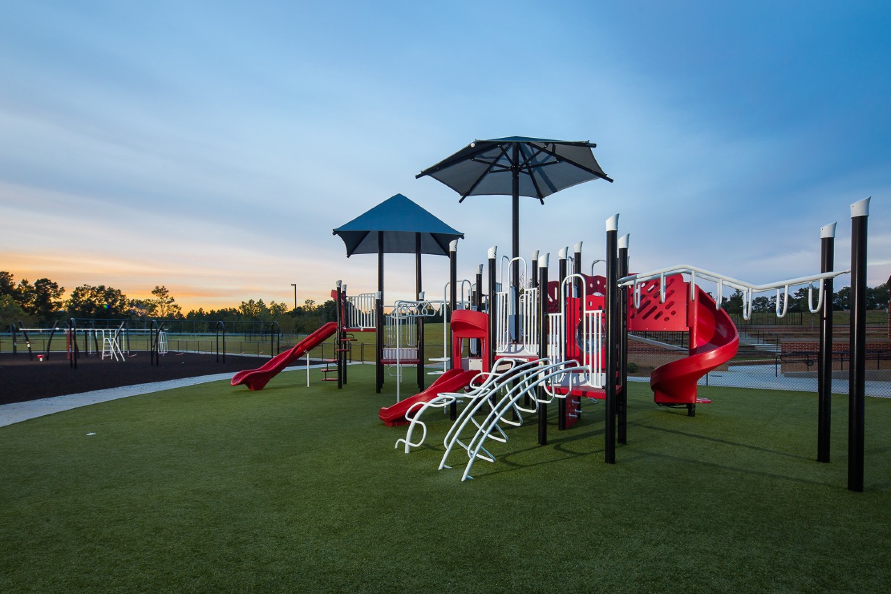 Synthetic grass playground by Southwest Greens of Western Canada